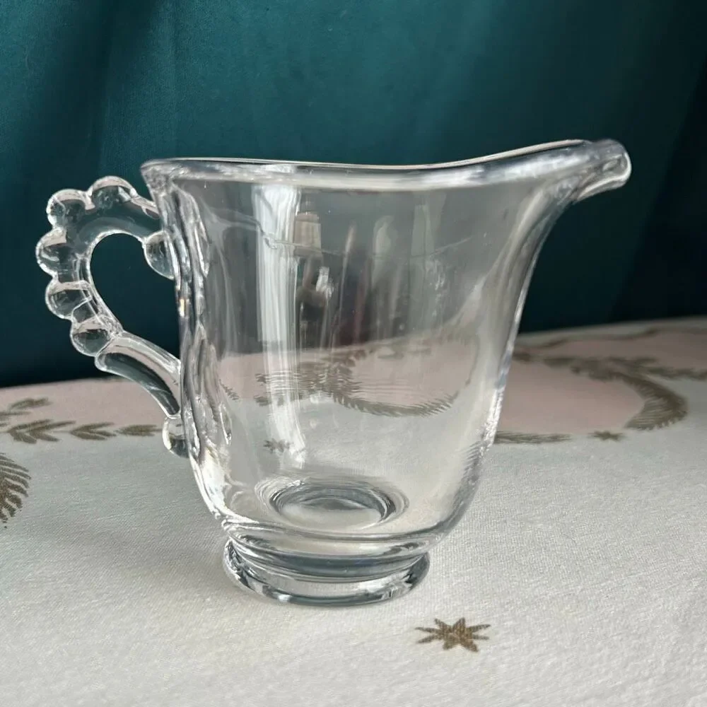 Vintage Imperial Glass Candlewick Sugar and Creamer